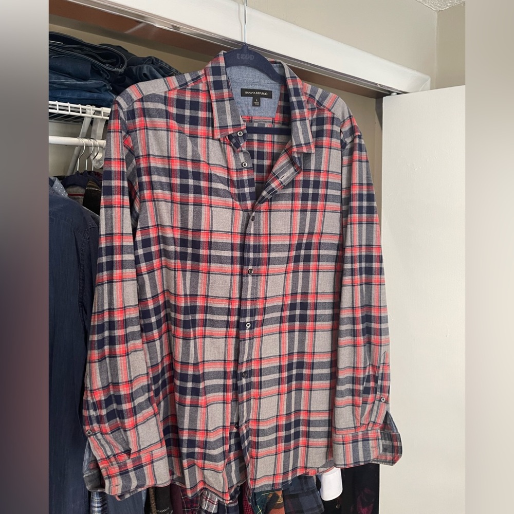 Banana Republic Flannel Size Large